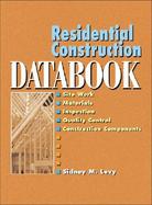 Residential Construction Databook cover