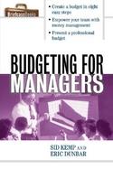 Budgeting for Managers cover
