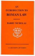 An Introduction to Roman Law cover