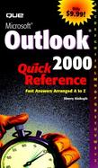 Microsoft Outlook 2000 Quick Reference cover