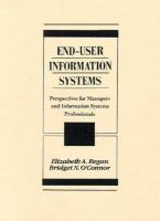 End-User Information Systems Perspectives for Managers and Information Systems Professionals cover