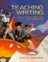 Teaching Writing: Balancing Process & Product cover