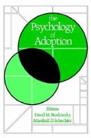The Psychology of Adoption cover