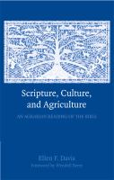 Scripture, Culture, and Agriculture An Agrarian Reading of the Bible cover