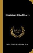 Elizabethan Critical Essays cover