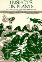 Insects on Plants: Community Patterns and Mechanisms cover