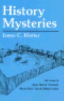 History Mysteries The Cases of James Harrod, Tecumseh, Honest Dick Tate, and William Goebel cover
