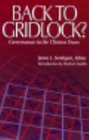 Back to Gridlock? Governance in the Clinton Years cover