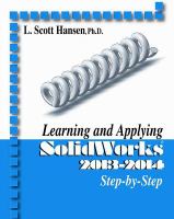 Learning and Applying SolidWorks 2013-2014 cover