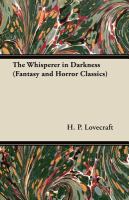The Whisperer in Darkness cover