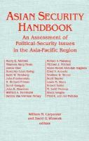 Asian Security Handbook: An Assessment of Political-Security Issues in the Asia-Pacific Region cover