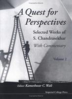 Quest for Perspectives: Selected Works of S. Chandrasekhar: With Commentary cover