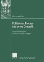 Politischer Protest und Seine Dynamik cover