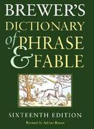 Brewer's Dictionary of Phrase & Fable cover
