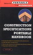 Construction Specifications Portable Handbook cover