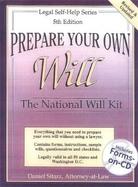 Prepare Your Own Will The National Will Kit cover