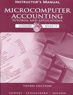 Microcomputer Accounting Tutorial and Applications For Peachtree Accounting Release 7.0 (Instructor's Manual) cover