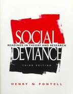 Social deviance:read.in Theory+research cover