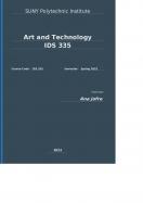 IDS 335: Art and Technology IDS 335 Coursepack cover