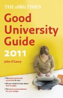 The Times Good University Guide 2011 cover