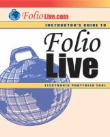 Folio Live - Electronic Portfolio Tool (Instructor's Guide) cover