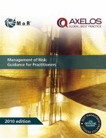 Management of Risk : Guidance for Practitioners cover