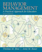 Behavior Management  A Practical Approach for Educators cover
