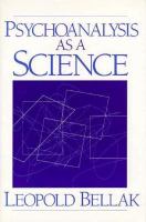 Psychoanalysis as a Science cover