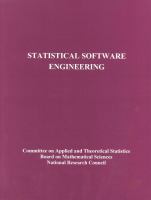 Statistical Software Engineering cover