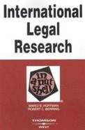 International Legal Research in a Nutshell cover