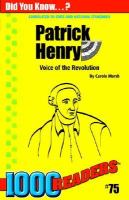 Patrick Henry Voice of the Revolution cover