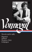 Kurt Vonnegut: Novels 1976-1985 cover