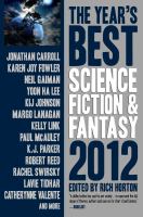 The Year's Best Science Fiction and Fantasy 2012 Edition cover