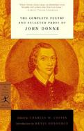 The Complete Poetry and Selected Prose of John Donne cover