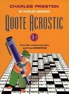 Quote Acrostic Volume 3 cover