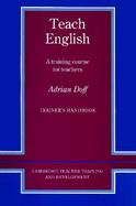 Teach English A Training Course for Teachers  Trainer's Handbook cover