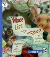 Whose List Is This cover