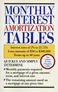 Monthly Interest Amortization Tables cover