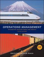 Operations Management: WITH Student CD and PowerWeb: Integrating Manufacturing and Services cover