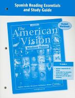 The American Vision, Modern Times, CA, Spanish Reading Essentials and Study Guide Student Workbook cover