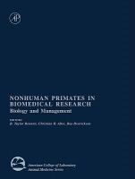 Nonhuman Primates in Biomedical Research: Biology and Management cover