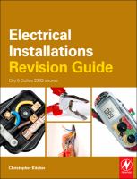 Electrical Installations Revision Guide: City and Guilds 2391 Course cover