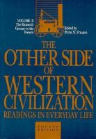 The Other Side of Western Civilization Readings in Everyday Life (volume2) cover