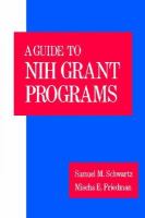 A Guide to Nih Grant Programs cover