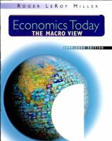 Economics Today: The Macro View with CDROM cover