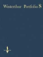 Winterthur Portfolio (volume8) cover