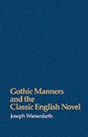 Gothic Manners and the Classic English Novel cover