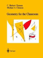 Geometry for the Classroom cover