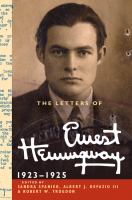 The Letters of Ernest Hemingway: Volume 2, 1923-1925 cover