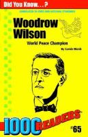 Woodrow Wilson World Peace Champion cover